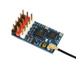Wholesale Mateks ExpressLRS ELRS ELRS-R24-P 5Channes PWM 2.4GHz ISM 4-9V With MHF-1 Antenna for Fixed-wing Drones Model